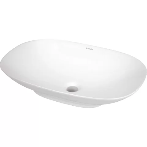 Lavoar Deante Alpinia  60x40 cm oval pe blat alb 