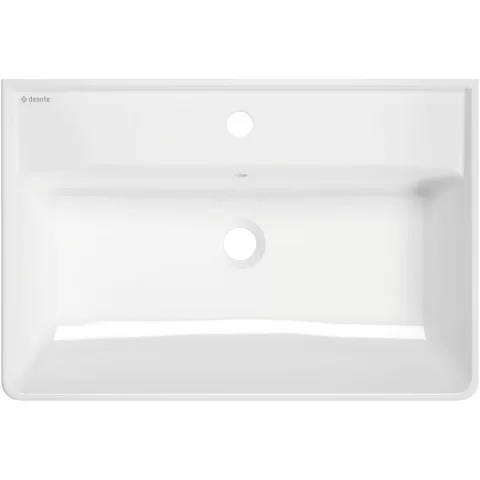 Lavoar Deante Temisto 61x41 cm dreptunghiular pe blat alb 