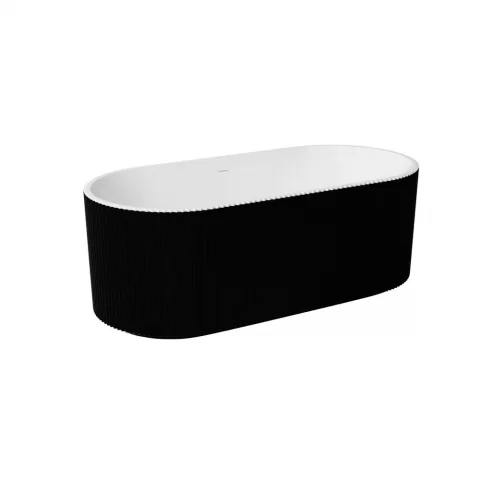 Cada freestanding Besco Giuliana 170x78 cm alb-negru