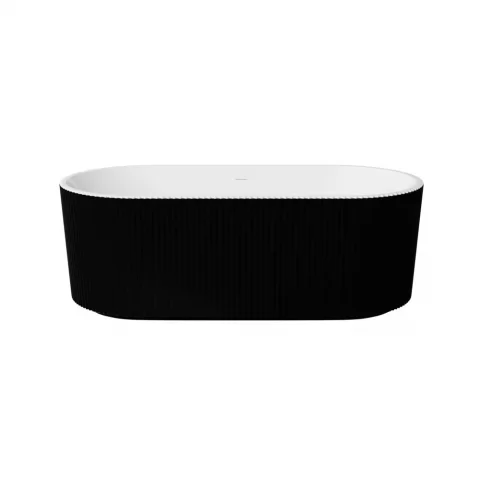 Cada freestanding Besco Giuliana 170x78 cm alb-negru