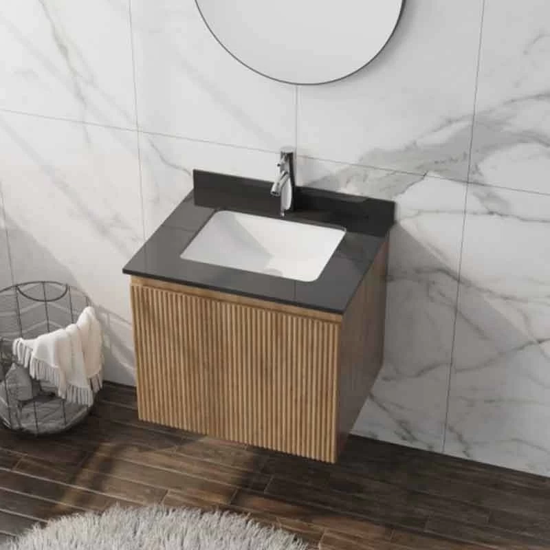 Mobilier cu lavoar sub blat, Spectrum, Asturias 60, riflat, lemn