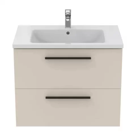 Mobilier baza suspendat Ideal Standard i.life B bej nisipiu mat 2 sertare 80 cm