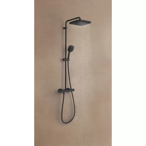 Sistem de dus cu termostat Grohe Vitalio Comfort negru