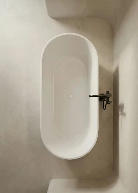 Cada freestanding din acril Nira
