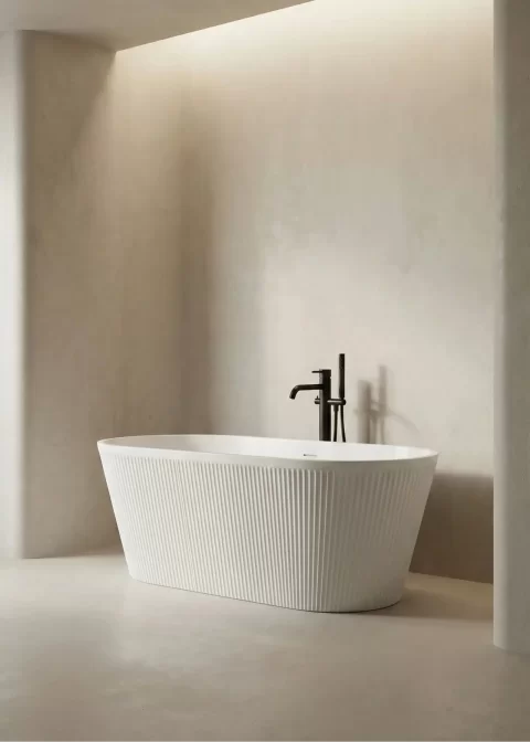 Cada freestanding din acril Nira
