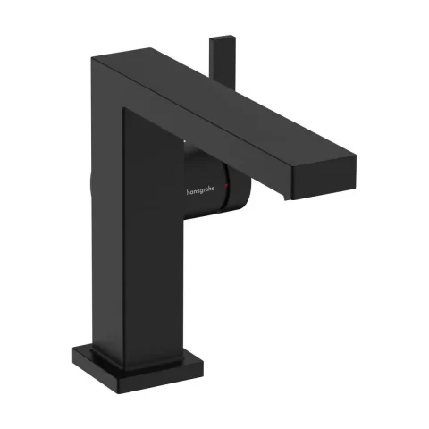 Baterie lavoar pe blat negru Hansgrohe Tecturis E