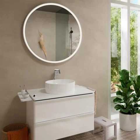 Baterie lavoar pe blat crom Hansgrohe Tecturis S