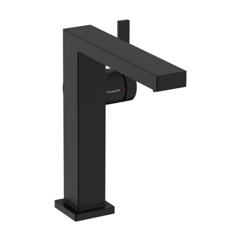 Baterie lavoar pe blat negru Hansgrohe Tecturis E 
