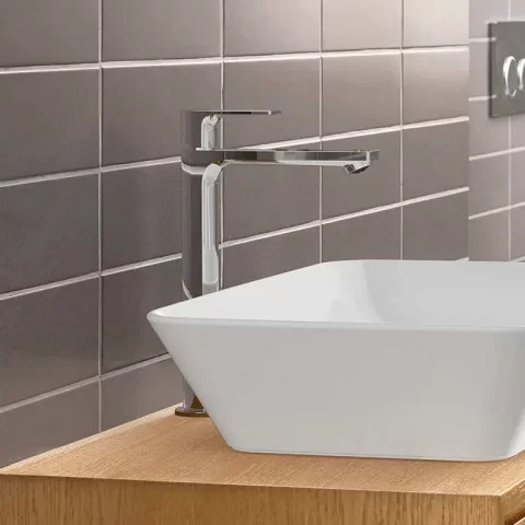 Baterie pentru lavoar Hansgrohe Rebris E, CoolStart, EcoSmart, crom