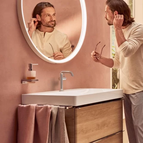 Baterie lavoar pe blat crom Hansgrohe Tecturis S