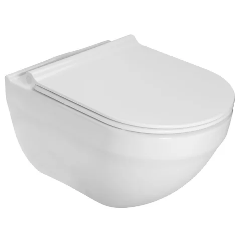 Set vas WC Roca Hebe, Rezervor Incastrat si Clapeta Roca Duplo One, Garnitura de Izolare Fonica