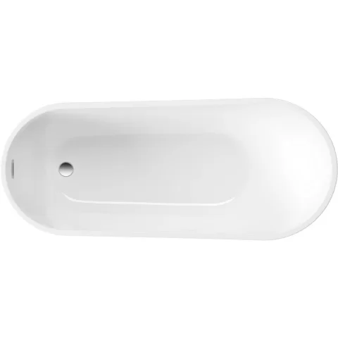 Cada freestanding Deante Arnika, 160x72 cm, acril alb lucios