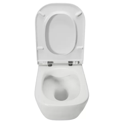 Set vas WC cu capac soft-close Roca Gap, Rezervor incastrat si clapeta Roca Duplo One, Garnitura de izolare fonica