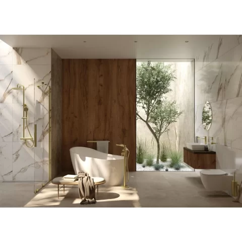 Cada freestanding Deante Arnika, 160x72 cm, acril alb lucios