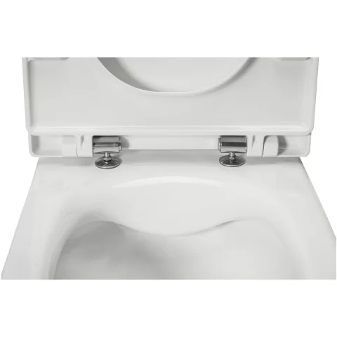 Set vas WC cu capac soft-close Roca Gap, Rezervor incastrat si clapeta Roca Duplo One, Garnitura de izolare fonica
