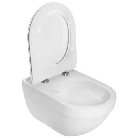 Set vas WC Roca Hebe, Rezervor Incastrat si Clapeta Roca Duplo One, Garnitura de Izolare Fonica