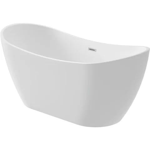 Cada freestanding simetrica Deante Arnika, 150x72 cm, acril alb lucios