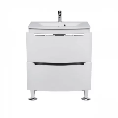 Set mobilier 70 cm Headway pe pardoseala cu lavoar ceramic