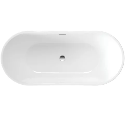 Cada freestanding simetrica Deante Arnika, 150x72 cm, acril alb lucios