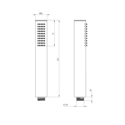Baterie cada freestanding Deante Arnika, aur periat