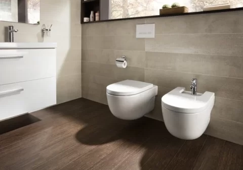 Vas WC suspendat Roca Meridian Rimless 48x36 cm evacuare orizontala