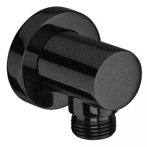 Cot iesire dus, Roca Aqua Round negru (brushed black titanium)