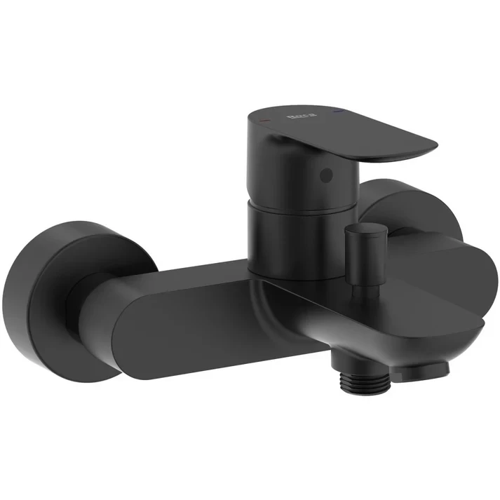 Baterie cada dus Roca Cala monocomanda, negru mat