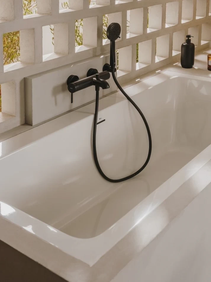 Furtun dus Roca flexibil 175 cm, negru mat