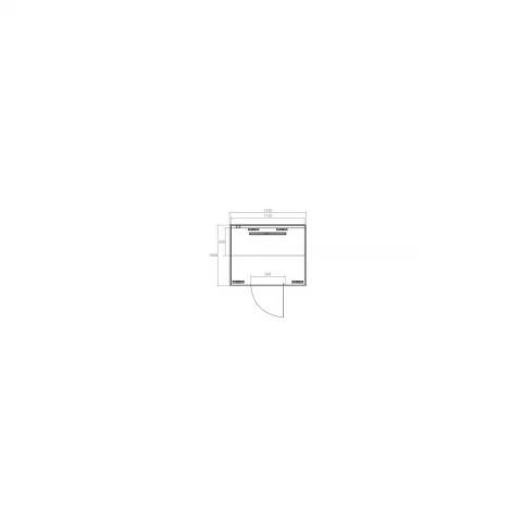 Sauna uscata cu infrarosu NORDISK 2 - 125 x 100 x 190cm