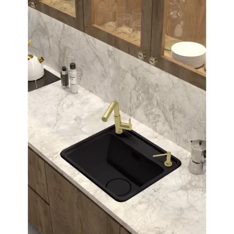 Chiuveta Deante Momi granit 50x44 cm grafit