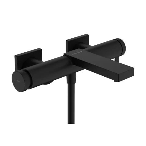 Baterie cada-dus perete negru Hansgrohe Tecturis E