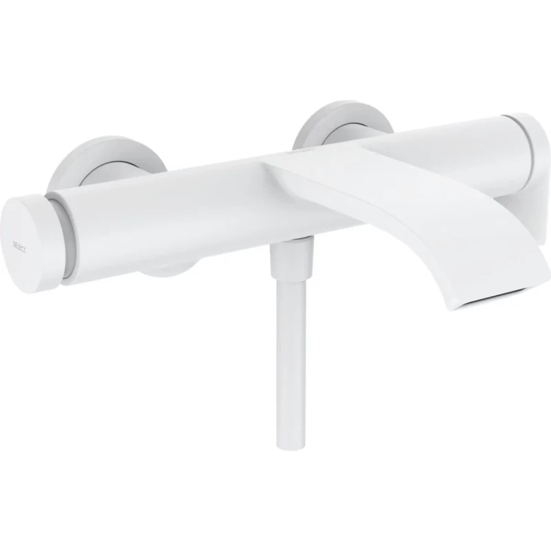 Baterie Hansgrohe Vivenis cada-dus perete alb