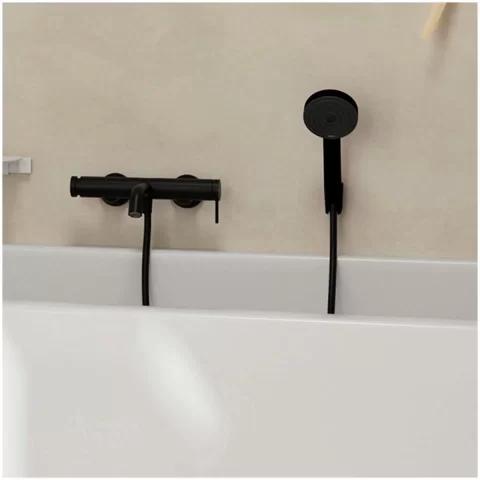 Baterie Hansgrohe Tecturis S cada-dus incastrata negru