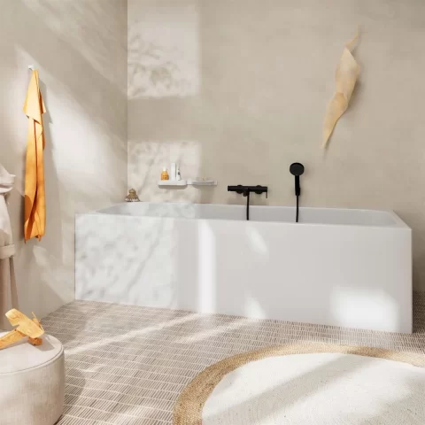 Baterie Hansgrohe Tecturis S cada-dus incastrata negru