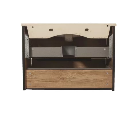 Set mobilier cu lavoar suspendat 75 cm, Neo Loft, Coloana