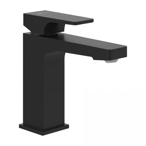 Baterie Lavoar Villeroy&Boch Architectura Square, negru mat, ventil Pop-Up