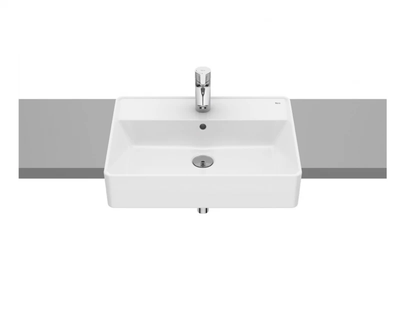 Lavoar Roca Gap 55x42 cm dreptunghiular incastrat alb lucios