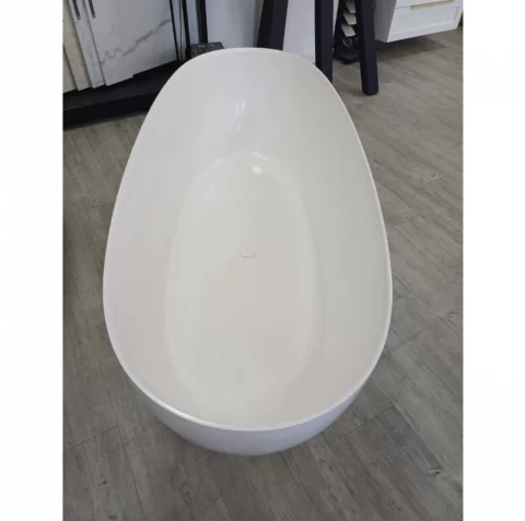 Cada freestanding Fluminia Etna,157 x 70 x h60 cm, alb mat fara preaplin
