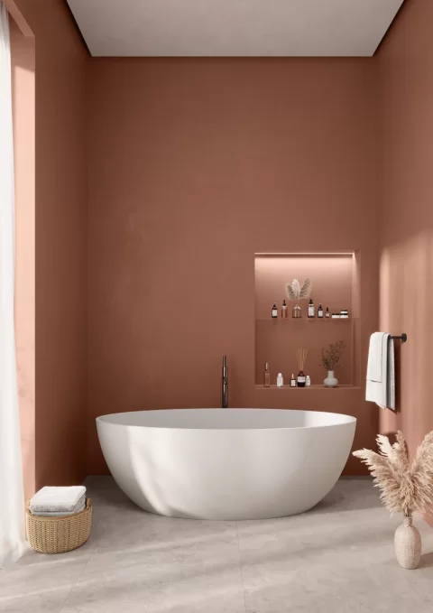 Cada freestanding compozit Coloana Madonna 180x80 cm alb mat