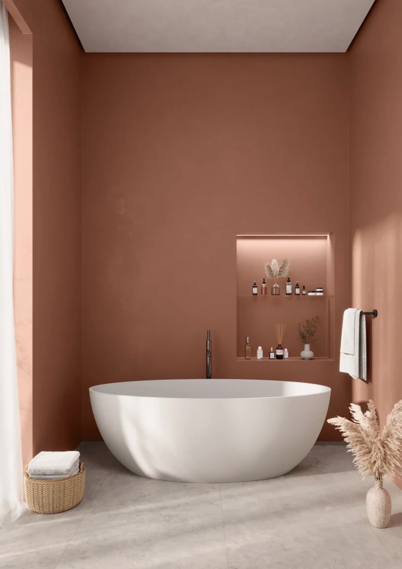 Cada freestanding compozit Coloana Madonna 180x80 cm alb mat