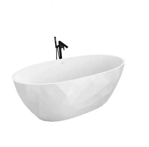 Cada freestanding Coloana Iolanda 170x75 cm acril alb