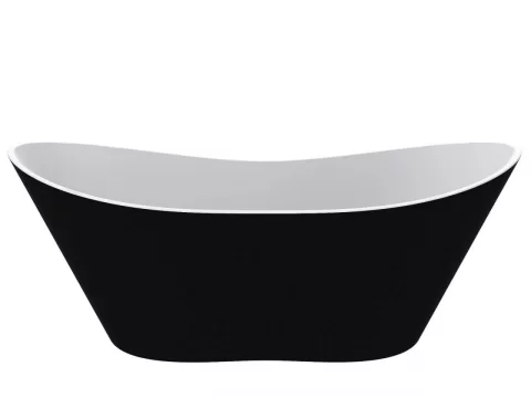 Cada freestanding compozit Coloana Florida 180x75 cm negru mat