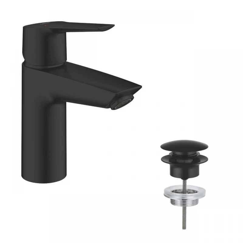 Baterie lavoar monocomanda Grohe Start S negru mat