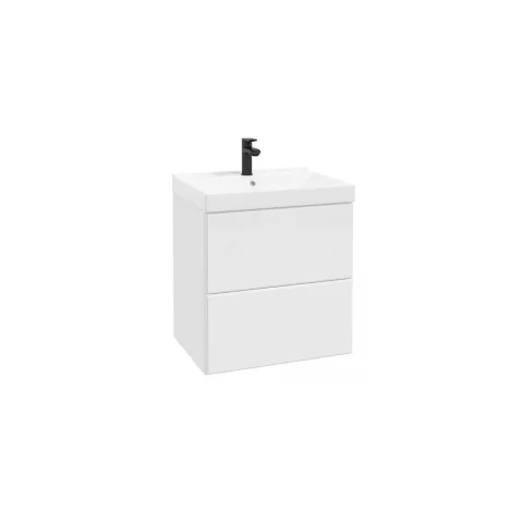 Dulap soft close, suspendat pentru lavoar alb mat Defra MO-RE 60 cm