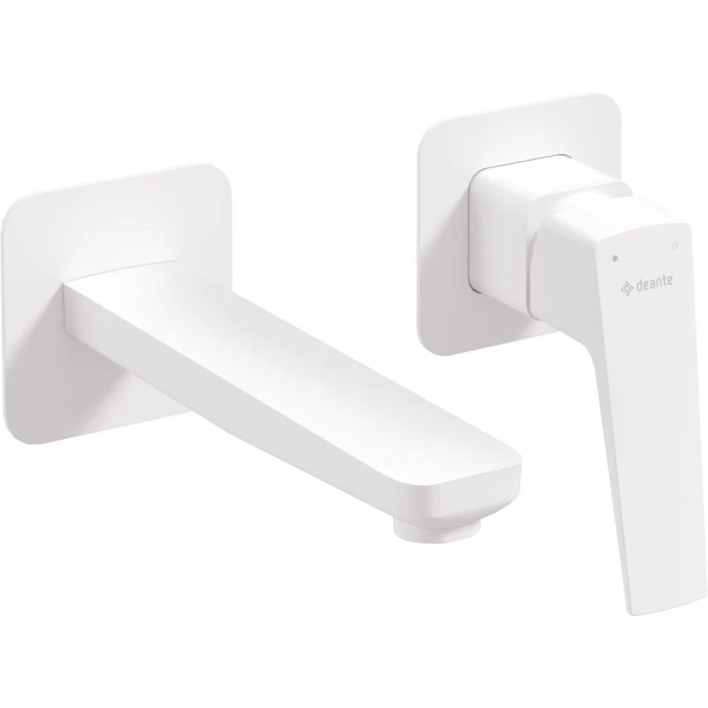 Baterie lavoar cu montaj ingropat Deante Blur, alb