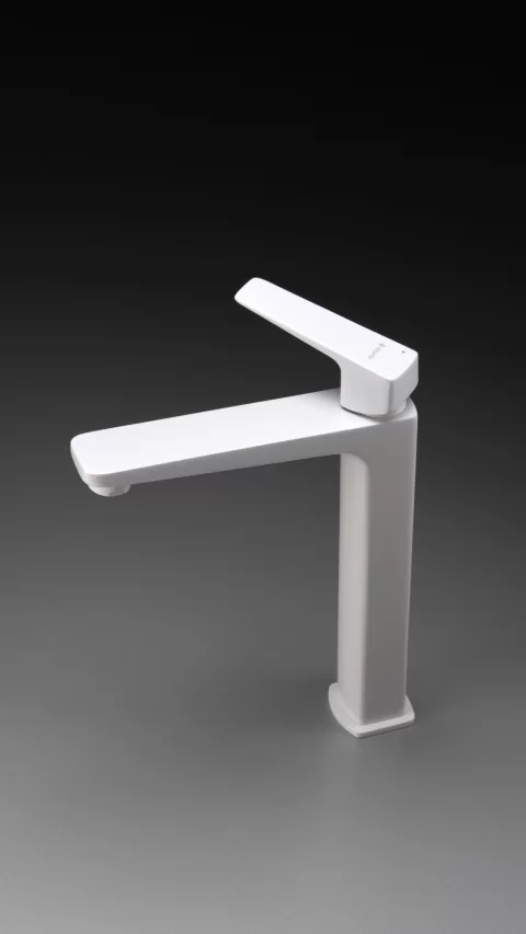Baterie lavoar inalta Deante Blur, 29cm alb