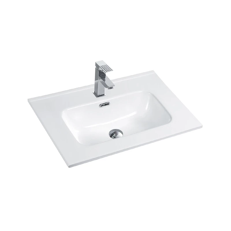 Lavoar incastrat, Fluminia, Siena-60, dreptunghiular, alb
