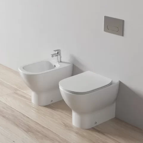Vas wc Ideal Standard Tesi AquaBlade lipit de perete, 36x55 cm