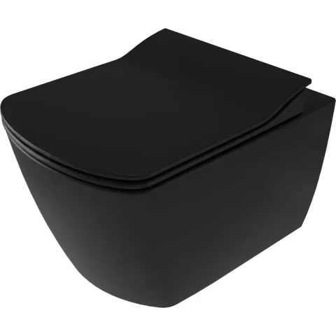 Vas WC cu functie de bideu Deante Blur, 37x52 cm cu capac soft close