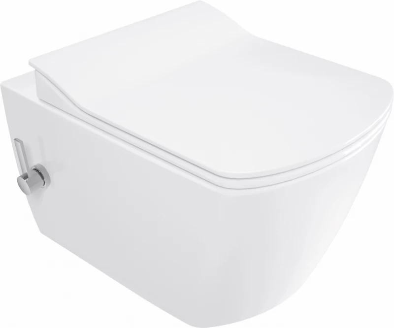 Vas WC cu functie de bideu Deante Blur, 37x52 cm cu capac soft close